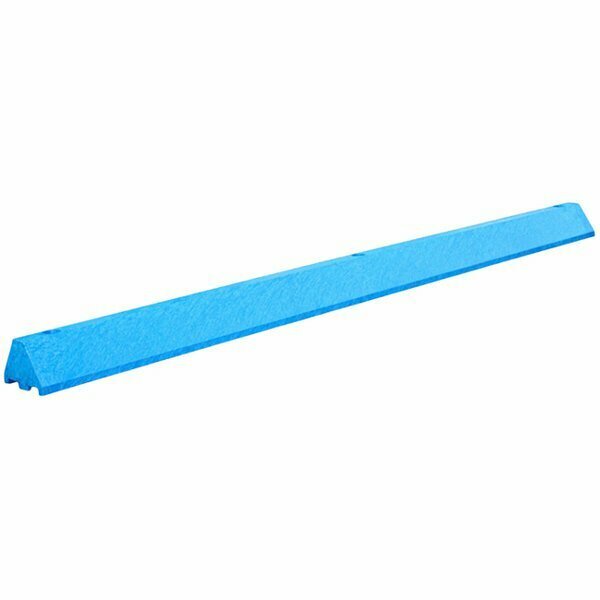 Plastics-R-Unique ULTRA4672PBBLL Ultra 4'' x 6'' x 6' Standard Blue Parking Block 466U4672PBBL